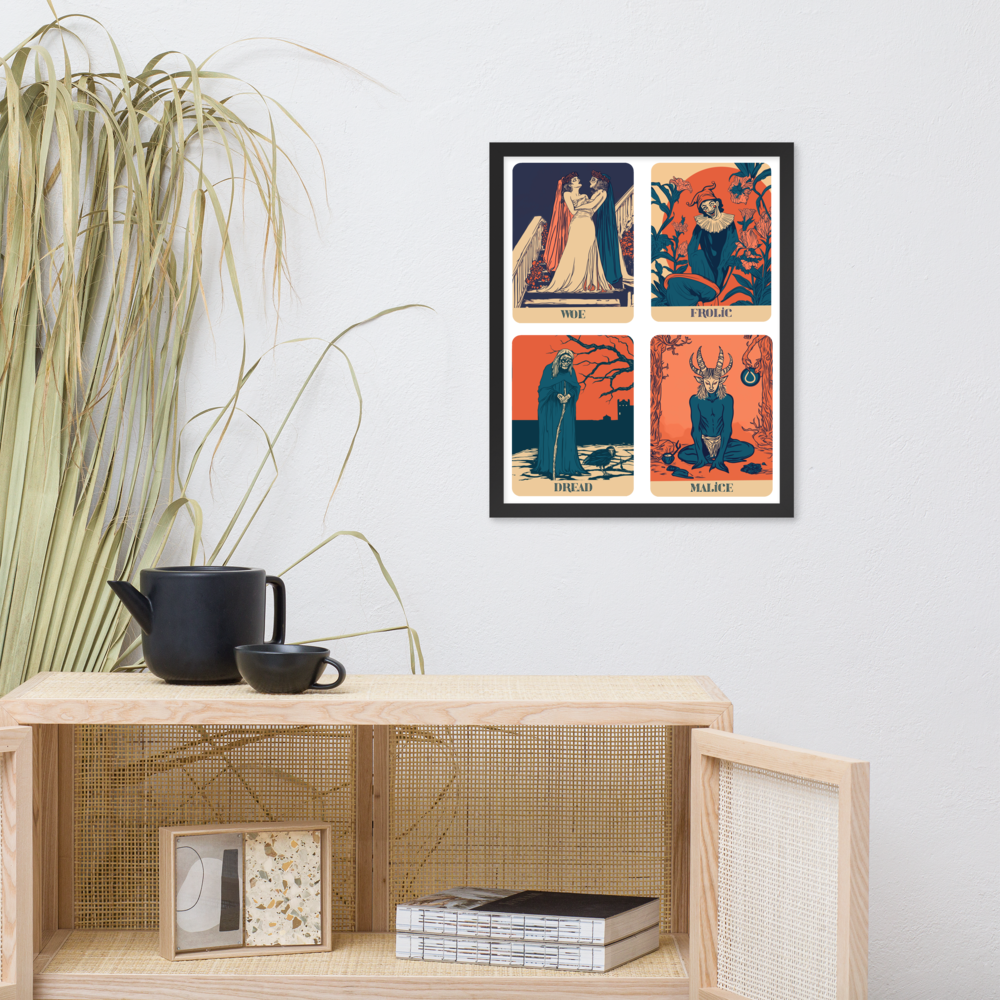 Four Tempers - original art - lumon employee handbook inspired