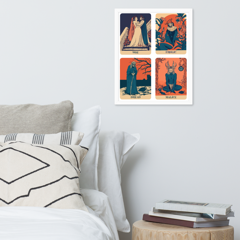 Four Tempers - original art - lumon employee handbook inspired