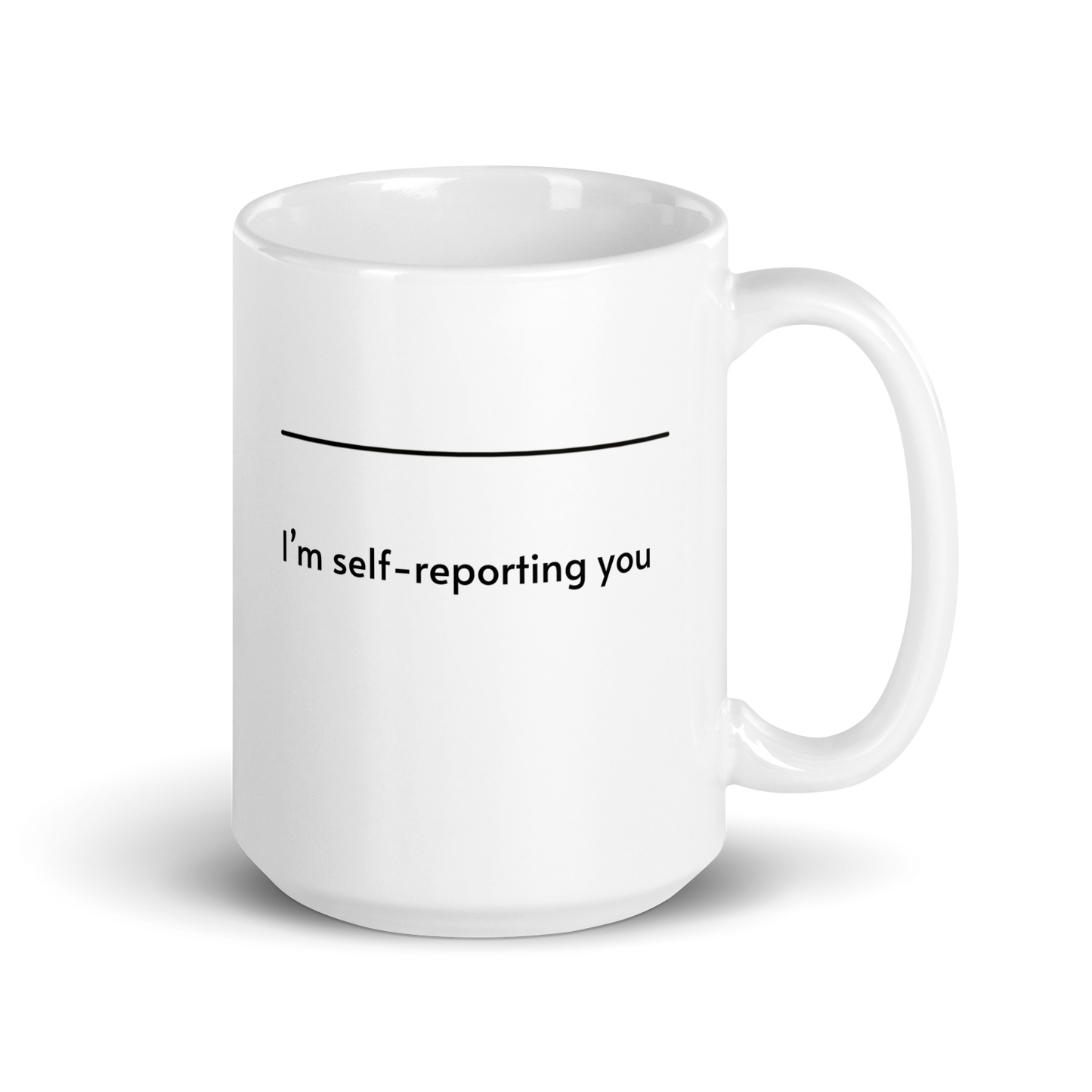 White ceramic coffee mug with black text that reads “I’m your best friend. You’re my very good friend.” — a funny and sarcastic friendship gift.