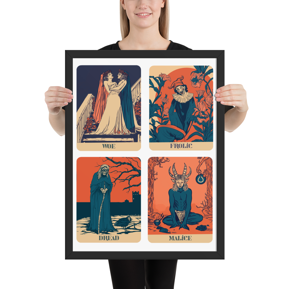 Four Tempers - original art - lumon employee handbook inspired