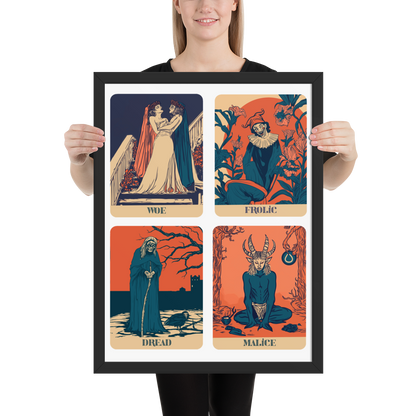 Four Tempers - original art - lumon employee handbook inspired