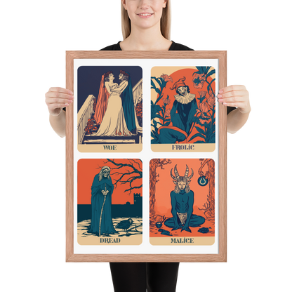 Four Tempers - original art - lumon employee handbook inspired