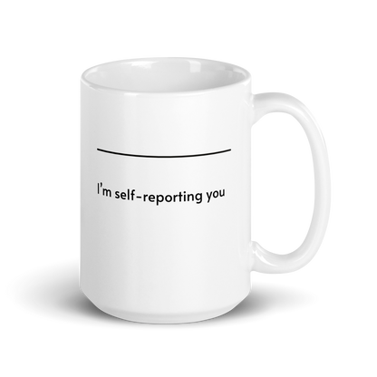 White ceramic coffee mug with black text that reads “I’m your best friend. You’re my very good friend.” — a funny and sarcastic friendship gift.